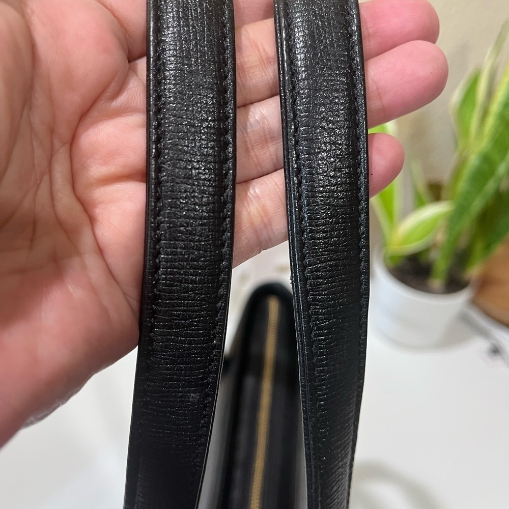 MCM BLACK LONG HANDLE TOTE - Picture 6 of 12